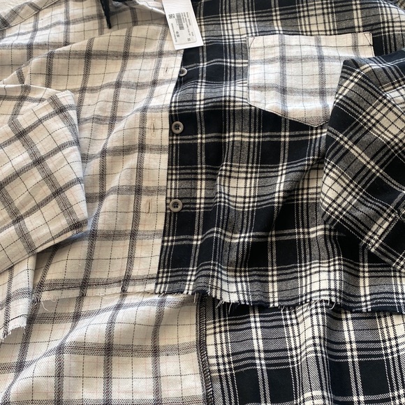 Steve Madden high-low button down shirt NWT - Picture 4 of 4